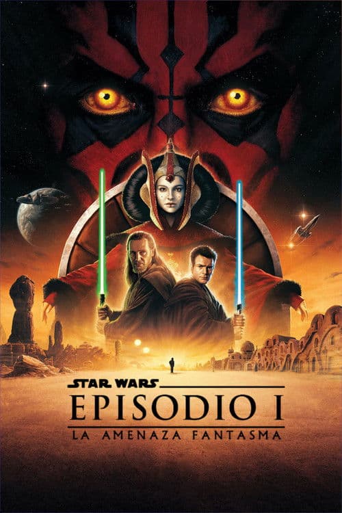 Póster de La guerra de las galaxias. Episodio I: La amenaza fantasma