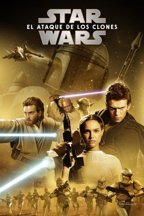 Póster de La guerra de las galaxias. Episodio II: El ataque de los clones